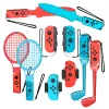 Rodinná sada příslušenství pro Nintendo Switch Sports 10v1 červeno-modrá