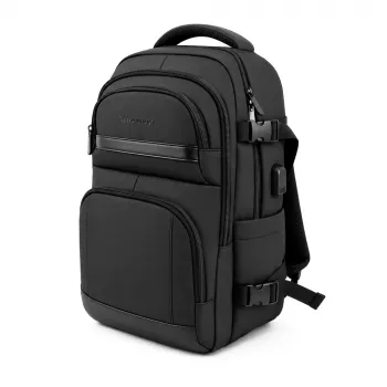 Wozinsky WPW-20L cestovní batoh s přihrádkou na notebook do 15 inch, 40x20x25 cm, příruční zavazadlo, 20L – černý
