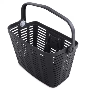 Wozinsky WKR-PK košík na kolo, plast, černý, upevnění na řídítka, 15L