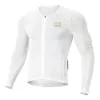 Cyklistický dres s dlouhým rukávem ROCKBROS YDCX008 Diamond XL bílý