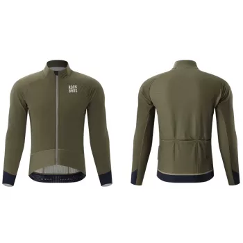 Zimní cyklistická bunda ROCKBROS YDWT014 dvouvrstvá fleece XXL zelená