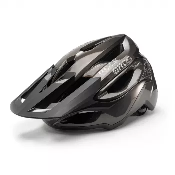 Horská cyklistická helma s nastavitelným štítkem a magnetickou přezkou ROCKBROS LK-99 58-62 cm, titanově šedá