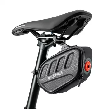 Rockbros C61 Saddle Bag with Smart Taillight, 0.45 L, Black