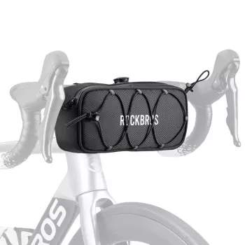 Rockbros TL001 Road to Sky 1.9L Waterproof Bicycle Handlebar Bag – Black