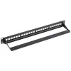 Keystone patch panel NETRACK 104-20 24portový 1U 19 inch černý