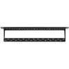 Keystone patch panel NETRACK 104-20 24portový 1U 19 inch černý