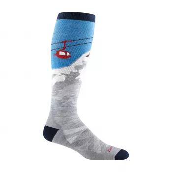 Merino ponožky Darn Tough Heady Yeti OTC Midweight with Cushion šedá velikost L