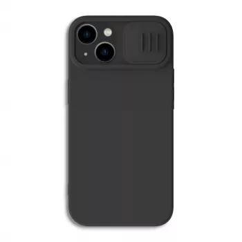 Nillkin CamShield Silky silikonové pouzdro pro iPhone 14 Plus - černé