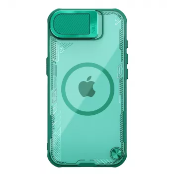 Nillkin Iceblade Prop Magnetic pouzdro s krytkou kamery a stojánkem na iPhone 16e / 17e – zelené