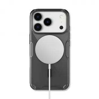 Nillkin Nature TPU Pro Magnetic pouzdro na iPhone 17 Pro – poloprůhledné černé