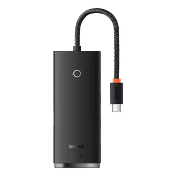 Baseus Lite Series USB-C hub adaptér 4x USB 3.0 25cm černý