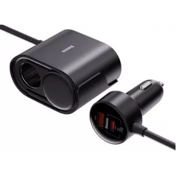 Autonabíječka Baseus 1for2 30 W černá