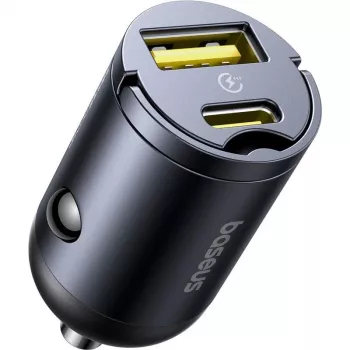 Baseus Tiny Star 30W USB-A USB-C nástěnná nabíječka černá