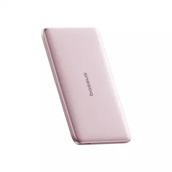 Powerbanka Baseus PicoGo AM41 5000mAh 20W Ultra-Slim MagSafe kompatibilní s kabelem Baseus Simple USB-C 60W 30cm – růžová