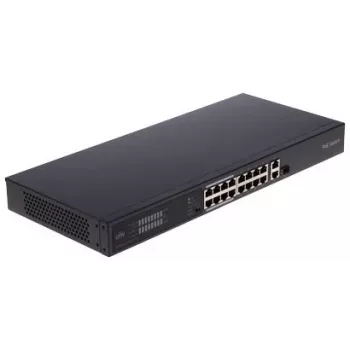 POE LANG NSW2020-16T1GT1GC-POE-IN neřízený PoE+ switch, 16 PoE portů, 230W