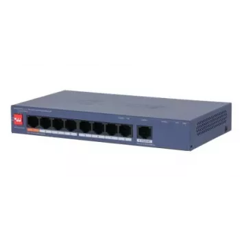 DAHUA CS4009-8ET1GT-60 managed L2 switch s 8 PoE porty a 1 gigabitovým uplinkem, 60W PoE rozpočet