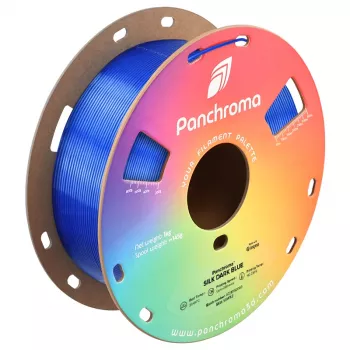 Polymaker Panchroma PLA Silk filament pro 3D tiskárny, 1,75 mm, 1 kg, tmavě modrá