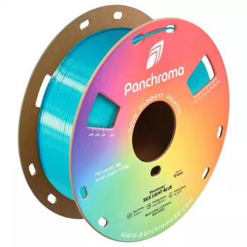 Polymaker Panchroma PLA Silk filament pro 3D tiskárny, 1,75 mm, 1 kg, světle modrá