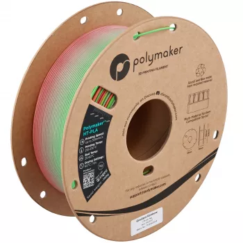 Polymaker HT-PLA filament pro 3D tiskárny, 1,75 mm, 1 kg, Gradient Rainbow