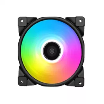 Skříňový ventilátor PCCOOLER 120mm Halo FRGB - 1000-2000 RPM - 29,1 dBA - 68 CFM