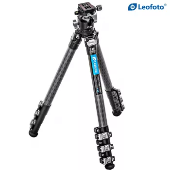 CNC stativ Leofoto LSR-284C+LH-30 s nivelační základnou a otočnou svorkou, 4dílný 28/25/22/19mm