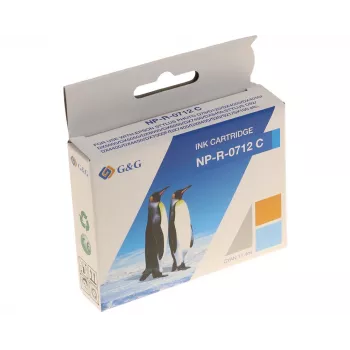 G&G Ninestar kompatibilní inkoustová kazeta pro Epson T0712/C13T07124012 azurová