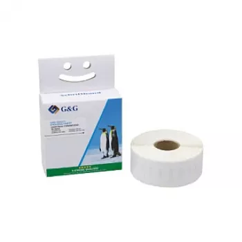 Rolka etiket G&G 19mm x 51mm bílý přímý termopapír permanentní lepidlo adresní etiketky 500 etiket na roli, náhrada za DYMO 11355 S0722550 BM-D-G-11355