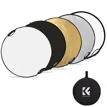 K&F Concept 5v1 kruhový fotografický reflektor s rukojetí 80cm (32