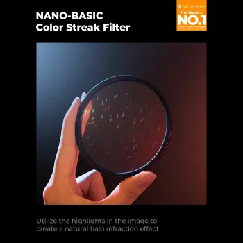 K&F Concept Nano-B MRC rainbow streak filtr 67mm efekt hvězdného záření