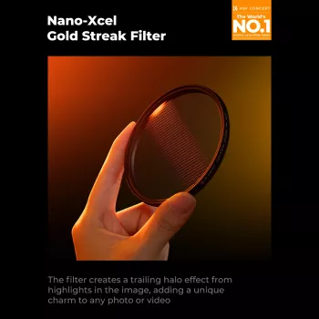 Anamorfní efektový filtr Gold Streak K&F Concept Nano-X 77 mm