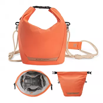 Crossbody taška K&F Concept Sling Bag 5L oranžová pro fotoaparát a smartphone
