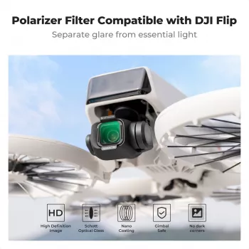 Cirkulární polarizační filtr 8K Ultra HD K&F Concept Nano-X pro dron DJI Flip (KF01.3080)