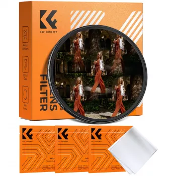 Kaleidoskopický filtr K&F Concept 5x pětiúhelníkový efekt 58 mm, černý