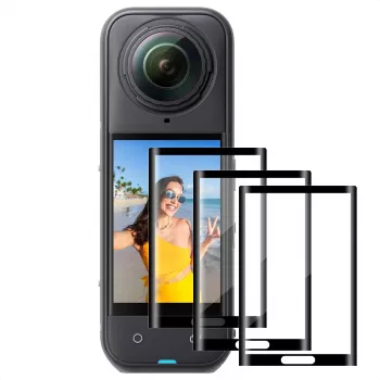 3x tvrzené sklo ochranná fólie displeje pro Insta360 X4 / X5 - KF31.184