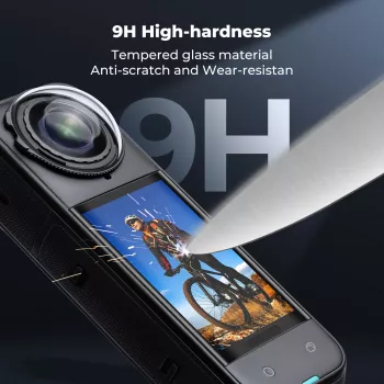 3x tvrzené sklo ochranná fólie displeje pro Insta360 X4 / X5 - KF31.184