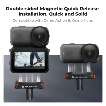 Magnetická rychloupínací montáž KF 2 ks pro DJI Osmo Action 6 / Nano, GoPro a 1/4