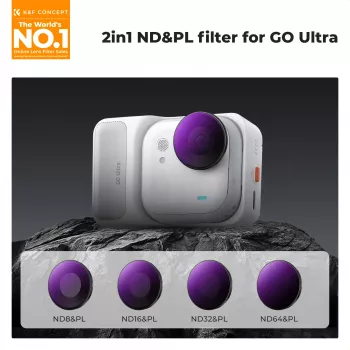 Sada filtrů K&F Concept 4 ks 2v1 ND/PL ND8/PL ND16/PL ND32/PL ND64/PL pro Insta360 GO Ultra, SKU.1673