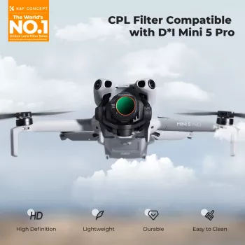 Cirkulární polarizační filtr CPL K&F Concept pro dron DJI Mini 5 Pro (KF02.0002)