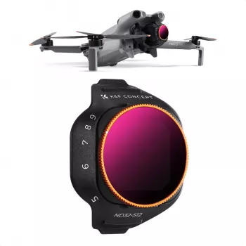 Variabilní ND filtr K&F ND32-ND512 pro dron DJI Mini 5 Pro, sklo AGC, KF02.0004