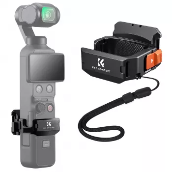 KF adaptér držáku ochranný rám pro DJI Osmo Pocket 3 / 4 s držákem GoPro a stativovým závitem 1/4 inch - černý
