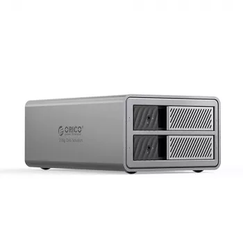 ORICO 9828RU3 2-Bay RAID DAS pouzdro pro 2,5/3,5 inch SATA HDD/SSD, USB 3.0, šedá