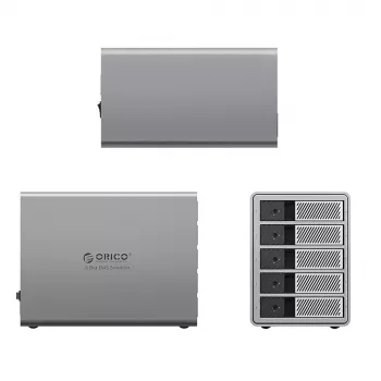 ORICO 9858T3 5-Bay Thunderbolt 3 DAS Solution ProThunder pro 2,5/3,5 inch SATA HDD/SSD - šedá