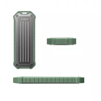ORICO OTPX-G2 M.2 NVMe/SATA SSD USB-C 3.2 Tactical pouzdro - šedo-zelená