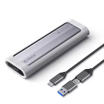 ORICO AXM2-G2-V1 M.2 NVMe SSD pouzdro USB-C/USB-A 10Gbps - šedá