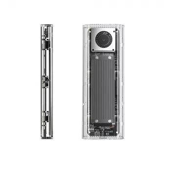 ORICO TCM2-G20 M.2 NVMe USB-C 3.2 20Gb/s pouzdro - stříbrné/transparentní