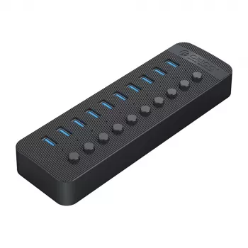 ORICO CT2U3-10AB 10portový USB 3.0 hub s individuálními vypínači - černý