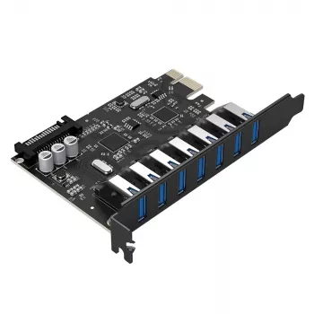 ORICO PVU3 PCI-E 7x USB 3.0 rozšiřující karta - černá