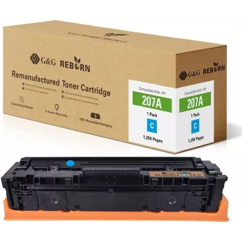 G&G GR-HW2211A Reborn toner azurový, náhrada za HP 207A / W2211A