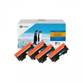 G&G toner 4balení kompatibilní s HP 117A černá/azurová/purpurová/žlutá (21450)