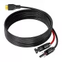 Solární nabíjecí kabel FOSSIBOT XT90-MC4, 5 m, černý